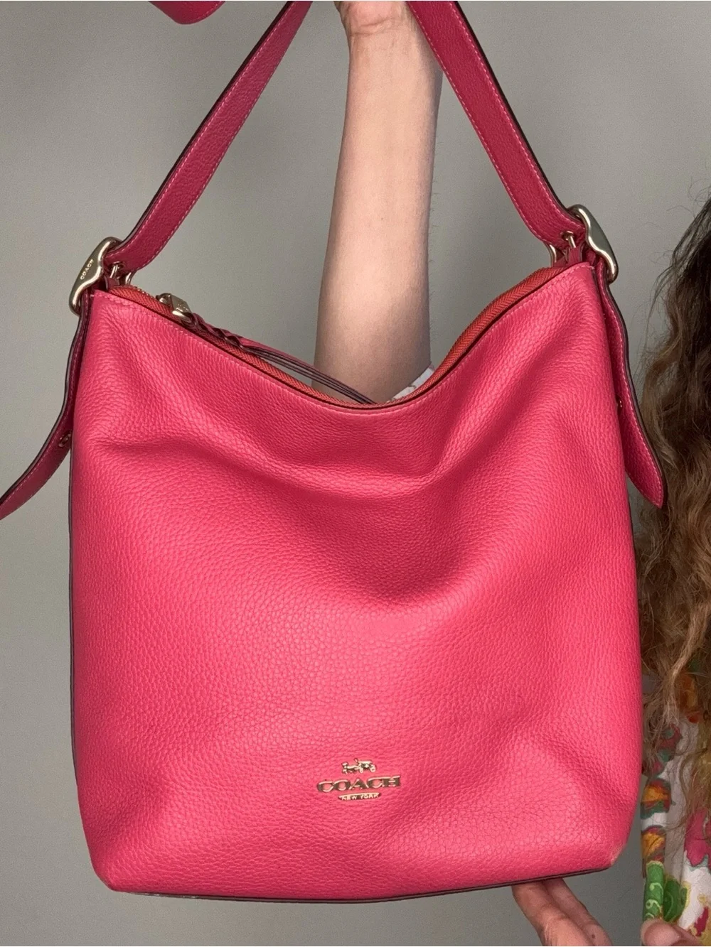 Coach Pink Val Duffle Bag